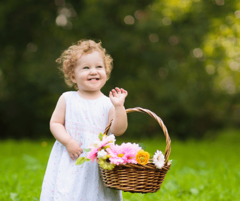 summer flower girl