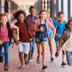 Kids return to school