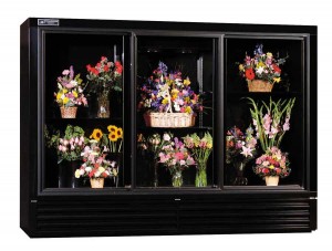 Sliding door floral coolers ensure fresh flowers for days!