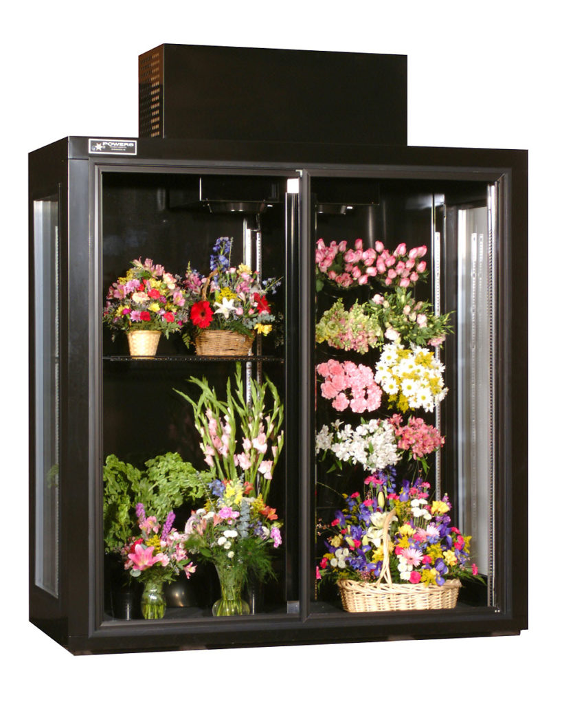 Image of a custom floral cooler