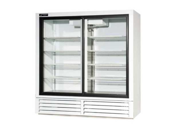 Exterior image of a sliding glass door refrigerator