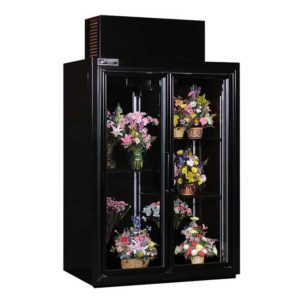 Image of a top-mount commercial floral cooler