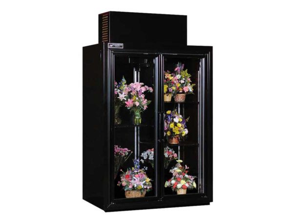 Image of a top-mount commercial floral cooler