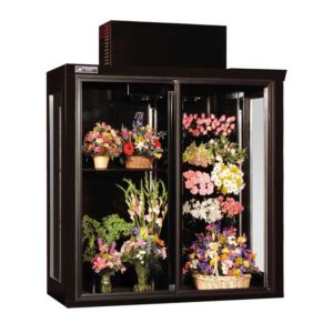 Sliding Glass Door Floral Refrigerator